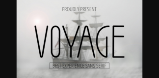 Voyage Font Poster 1