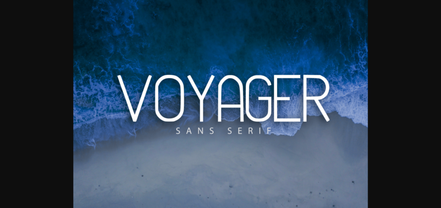 Voyager Font Poster 3