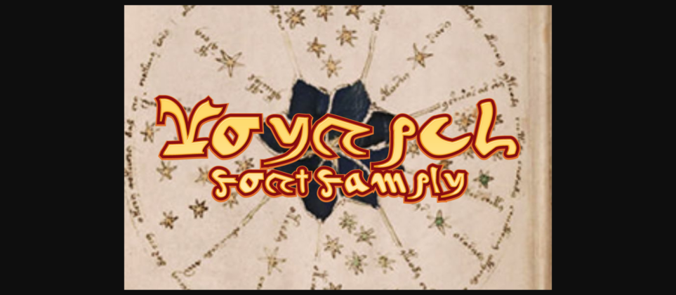 Voynich Family Font Poster 1