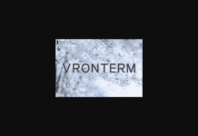 Vronterm Font Poster 1