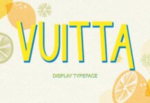 Vuitta Font Poster 1