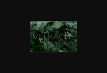 Vulkaline Font Poster 1