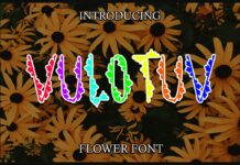 Vulotuv Flower Font Poster 1