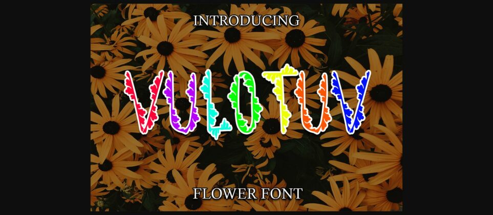 Vulotuv Flower Font Poster 1