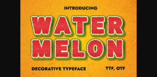 Watermelon Font Poster 1