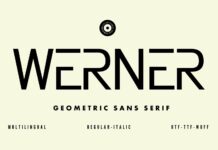 Werner Font Poster 1