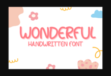 Wonderful Font Poster 1