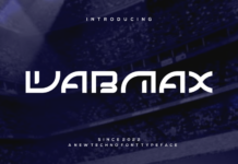 Wabmax Font Poster 1