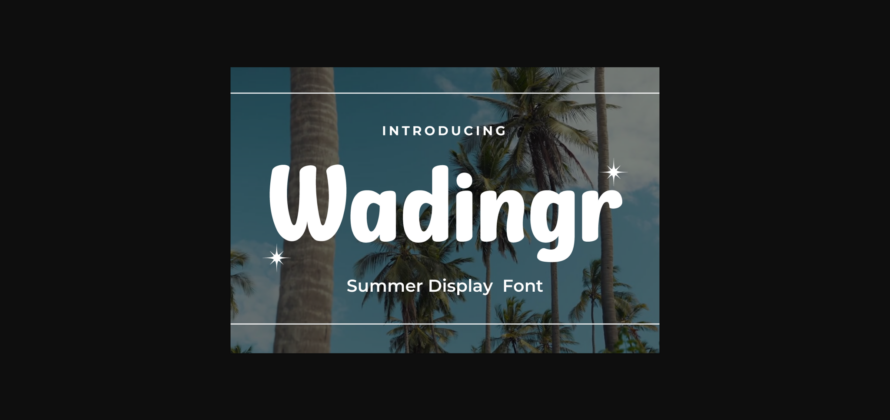 Wadingr Font Poster 1