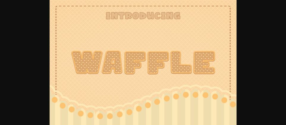 Waffle Font Poster 3