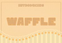 Waffle Font Poster 1