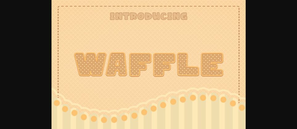 Waffle Font Poster 1