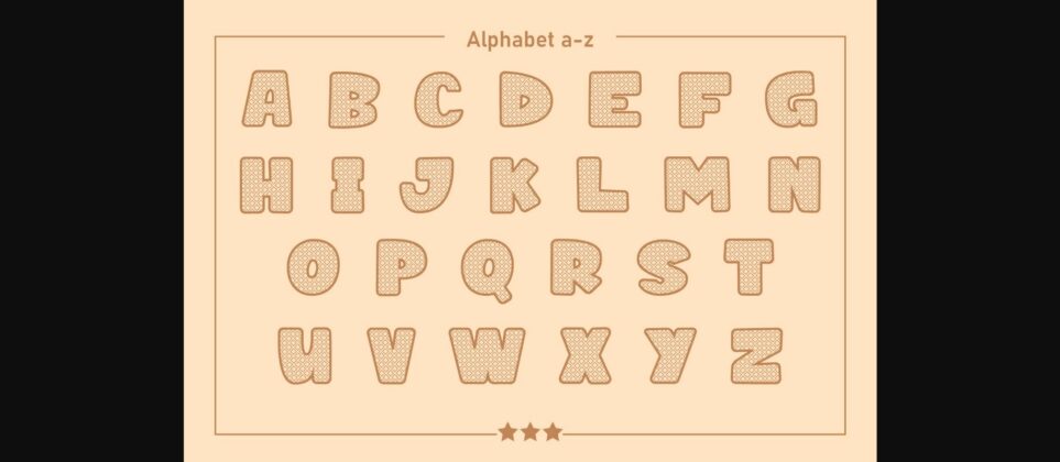 Waffle Font Poster 5