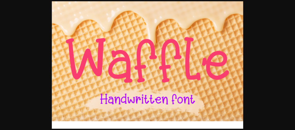 Waffle Font Poster 3