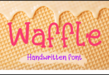 Waffle Font Waffle Font Poster 1