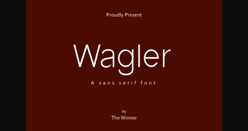 Wagler Font Poster 1