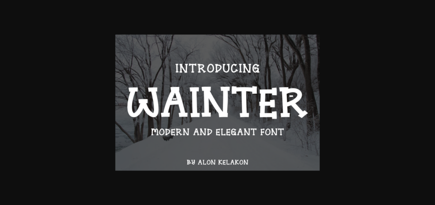 Wainter Font Poster 3