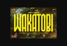 Wakatobi Font Poster 1