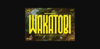 Wakatobi Font Poster 1