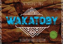 Wakatoby Font Poster 1