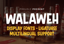 Walaweh Font Poster 1