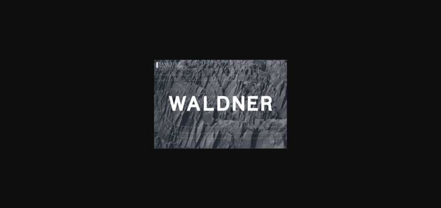 Waldner Font Poster 3