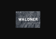 Waldner Font Poster 1