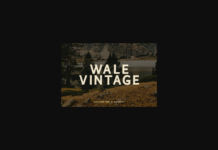 Wale Vintage Font Poster 1