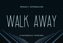 Walk Away Font Poster 1
