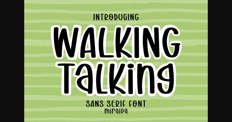 Walking Talking Font Poster 3