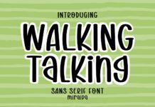Walking Talking Font Poster 1
