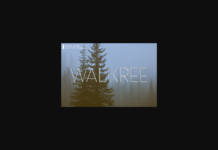 Walkree Font Poster 1