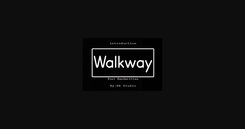 Walkway Font Poster 3