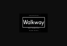 Walkway Font Poster 1