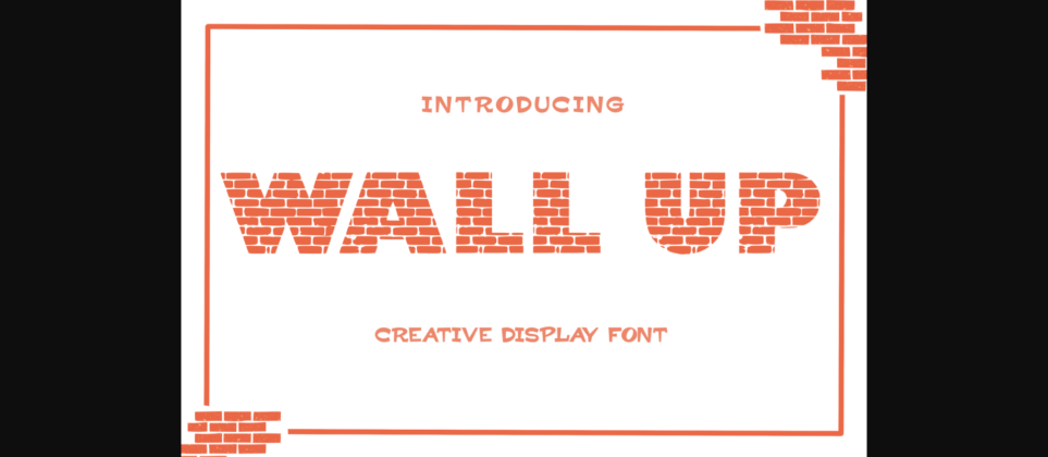 Wall Up Font Poster 3