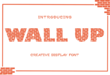 Wall Up Font Poster 1