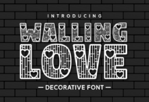 Walling Love Font Poster 1