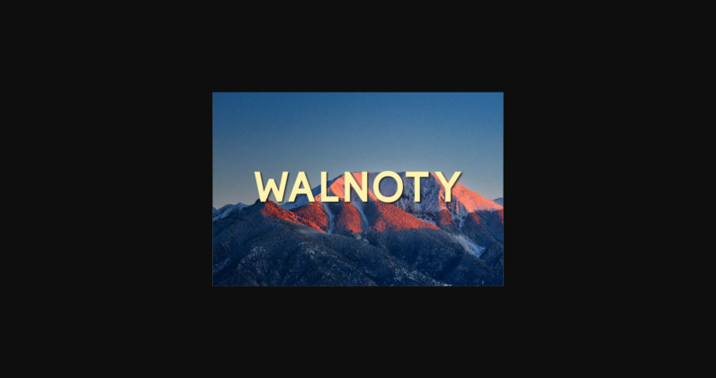 Walnoty Font Poster 3