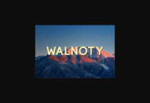 Walnoty Font Poster 1