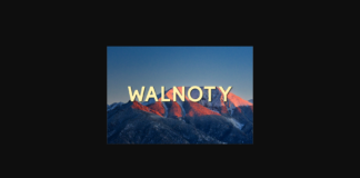 Walnoty Font Poster 1