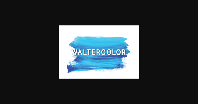 Waltercolor Font Poster 3