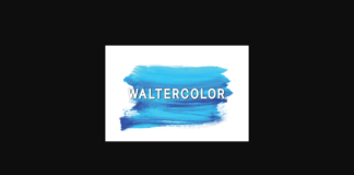 Waltercolor Font Poster 1