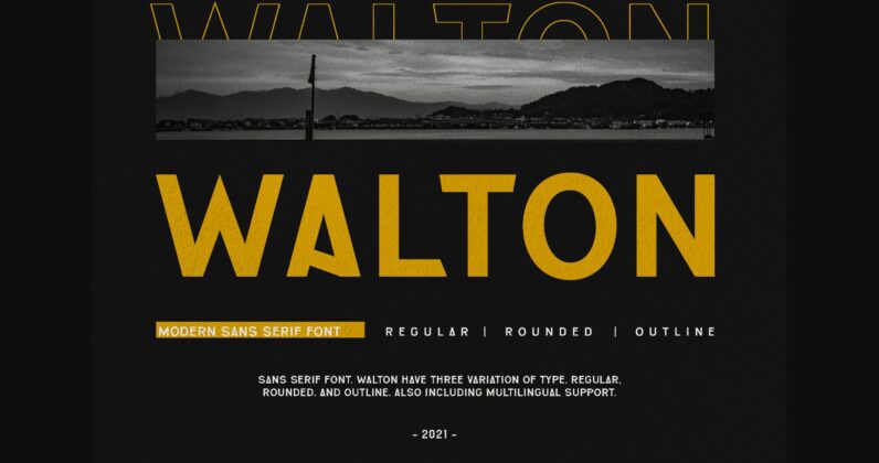Walton Font Poster 3