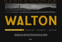 Walton Font Poster 1