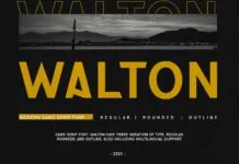 Walton Font Walton Font Poster 1