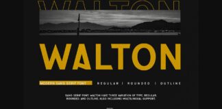 Walton Font Poster 1