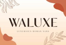 Waluxe Font Poster 1