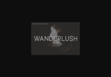 Wanderlush Font Poster 1