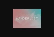 Wanderlust Font Poster 1