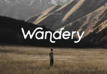 Wandery Font Wandery Font Poster 1